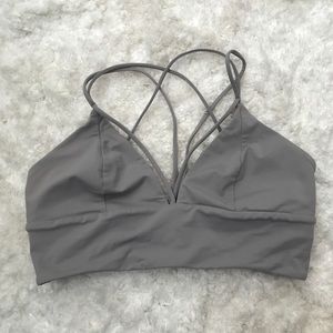Lulu Lemon Dusty Gray Sports Bra